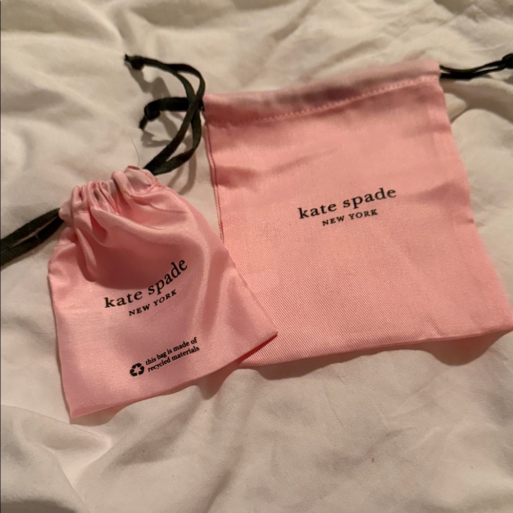 Kate Spade Pink Satin Pouches